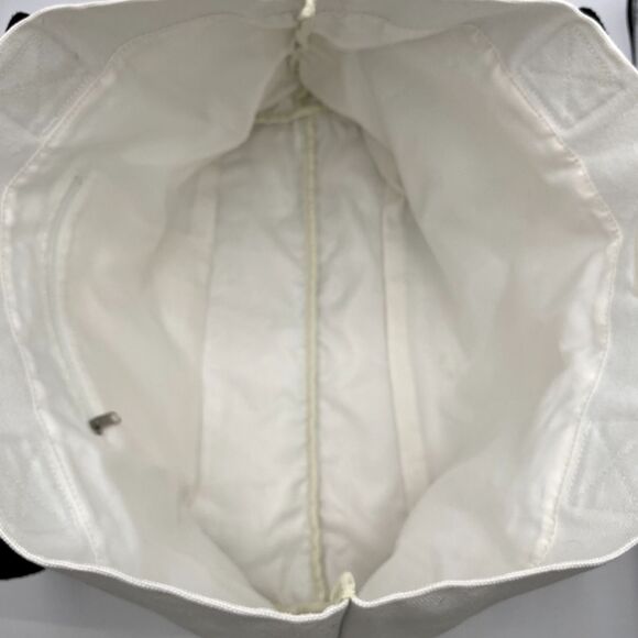 Vintage Disney Large Canvas Tote Bag Flower Peace Silhouette Mickey Hippy Boho - Picture 10 of 13